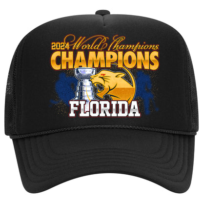 Florida Hockey 2024 Champions Trucker Hat