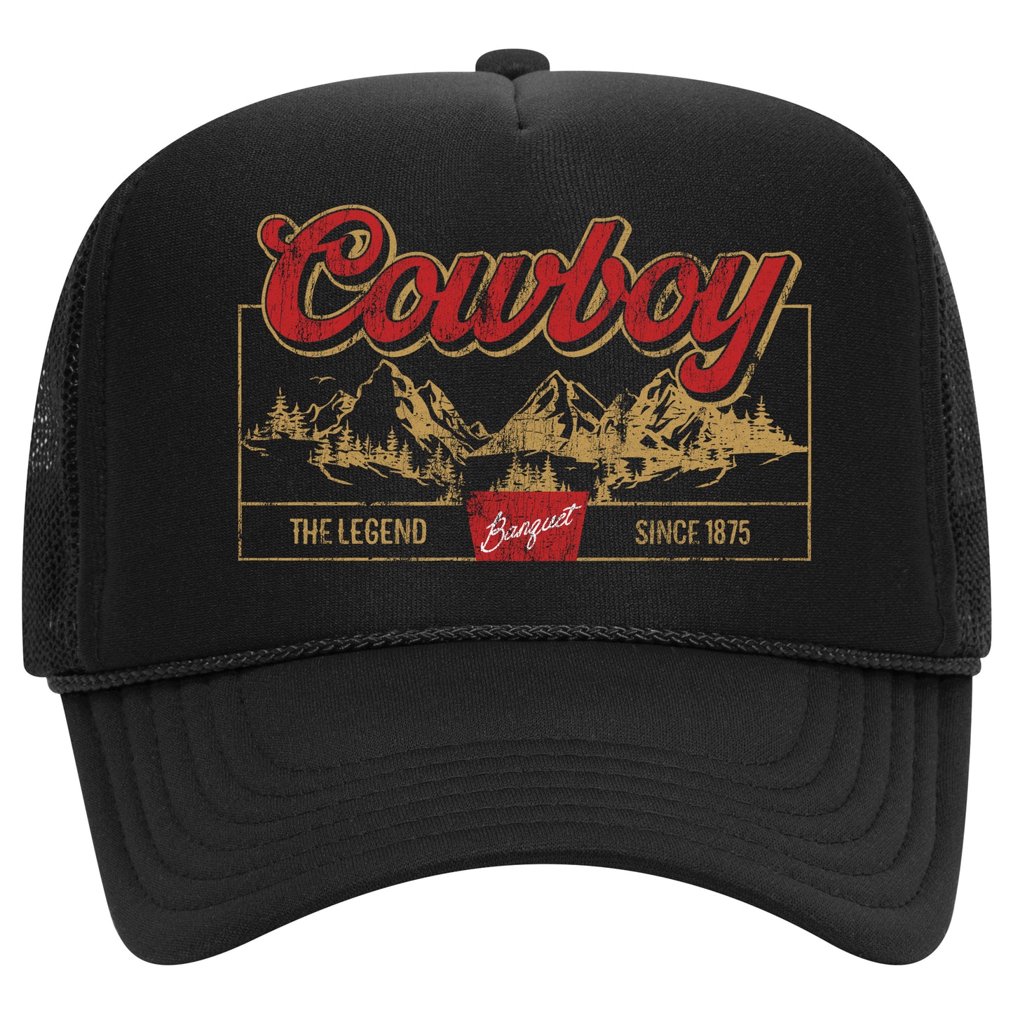 Cowboy The Legend Trucker Hat