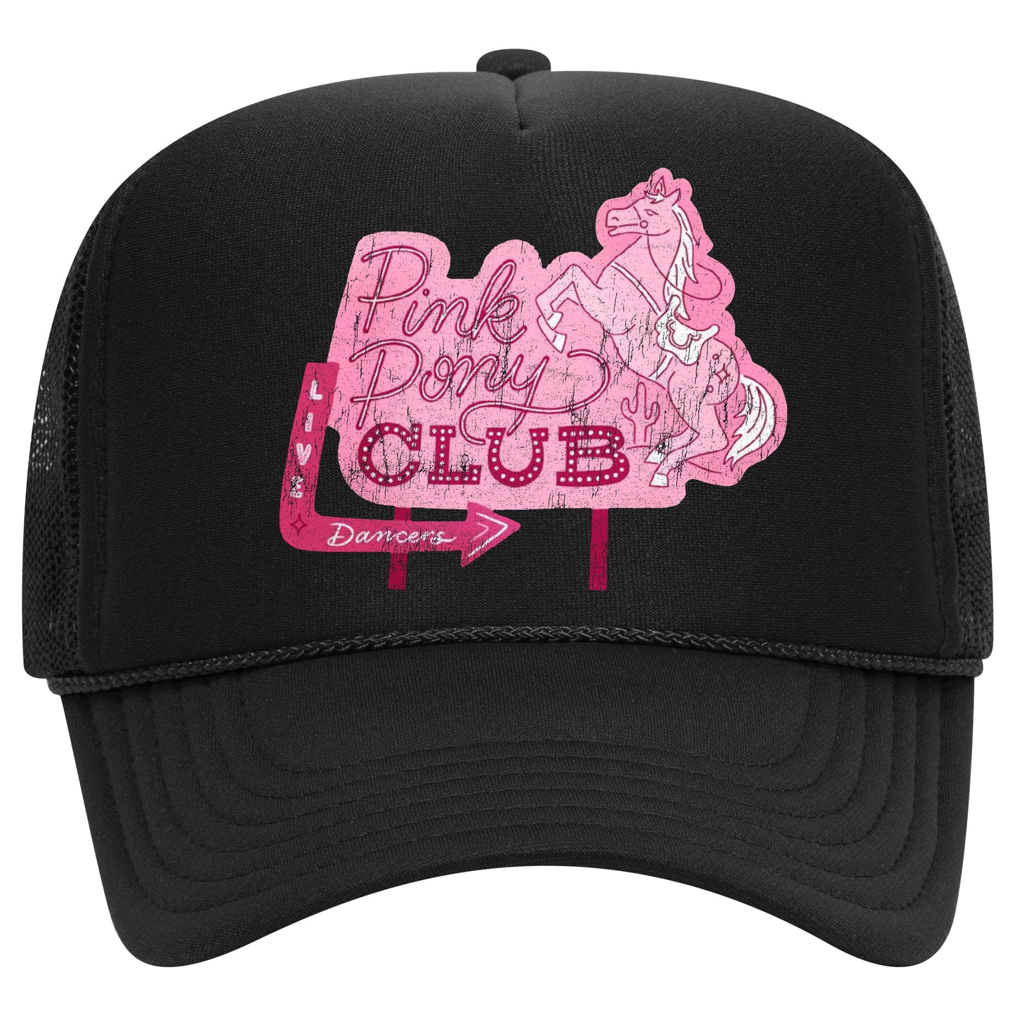 Pink Pony Club Sign Trucker Hat