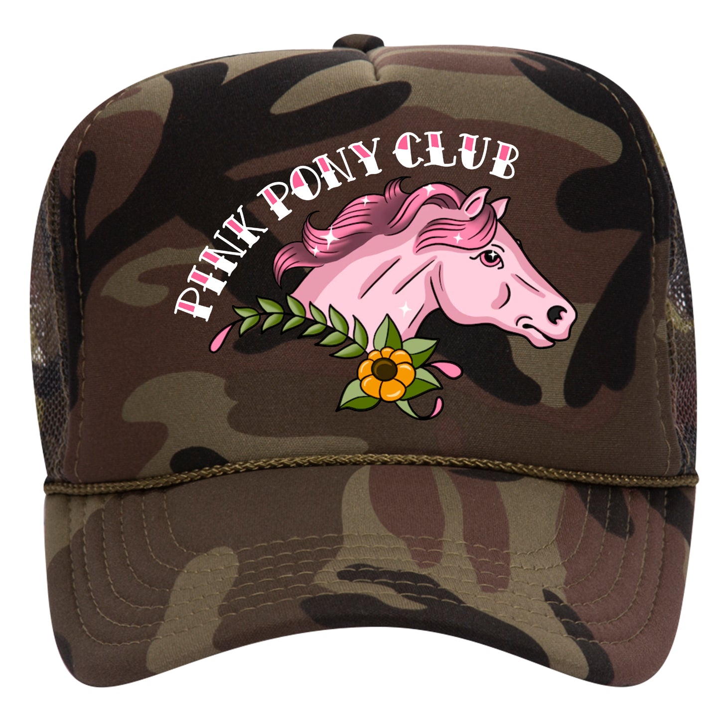 Pink Pony Club Sunflower Trucker Hat