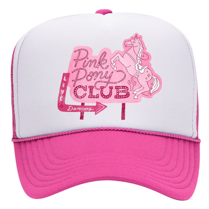 Pink Pony Club Sign Trucker Hat