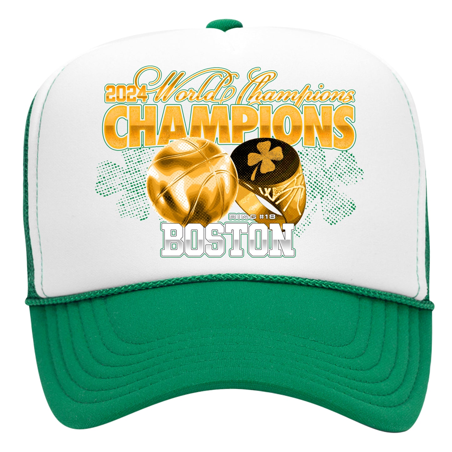 Boston Basketball 2024 World Champions Trucker Hat