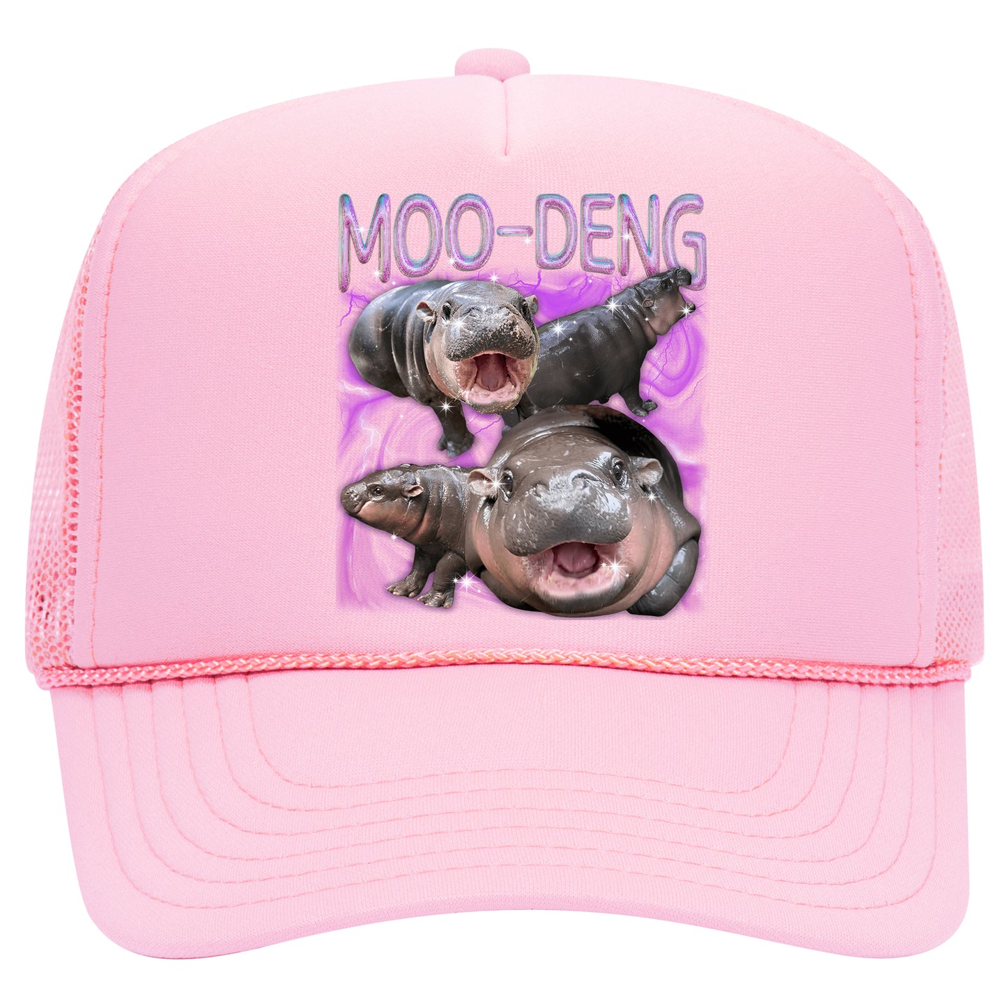 Moo Deng Hippo Trucker Hat