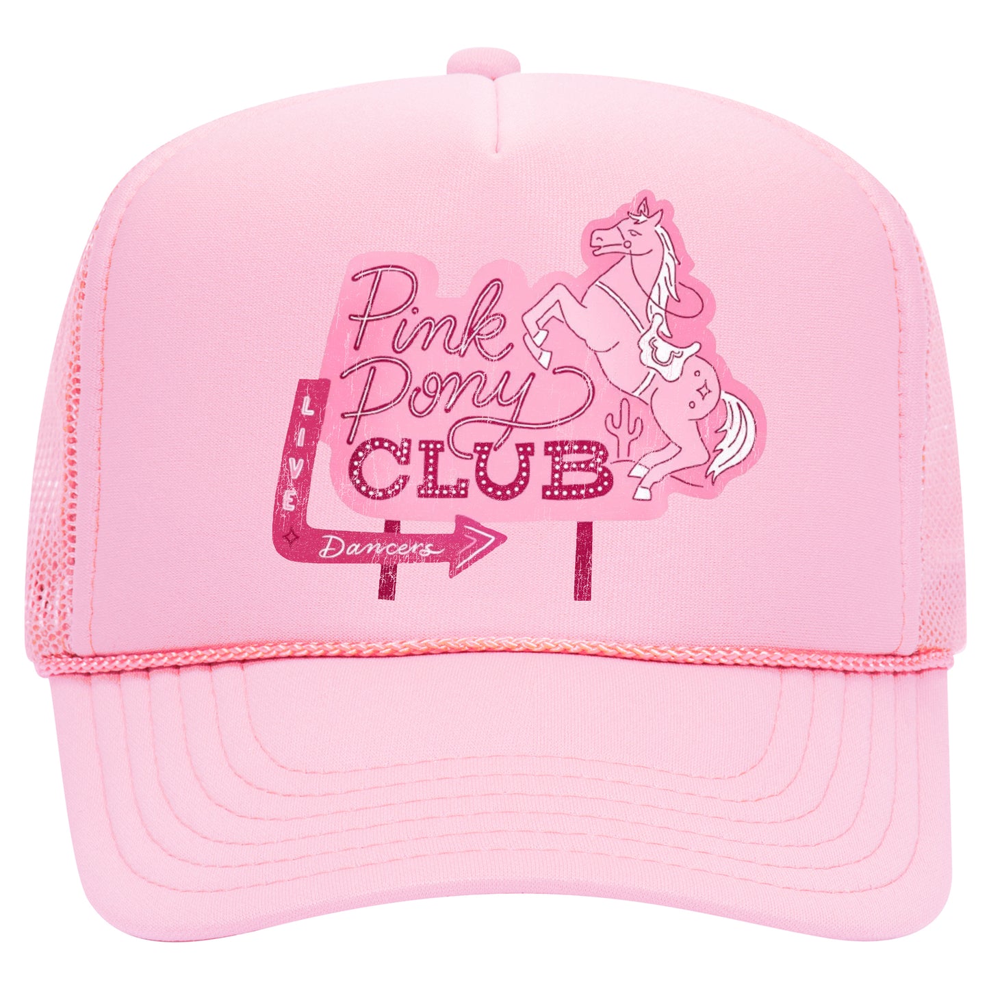 Pink Pony Club Sign Trucker Hat