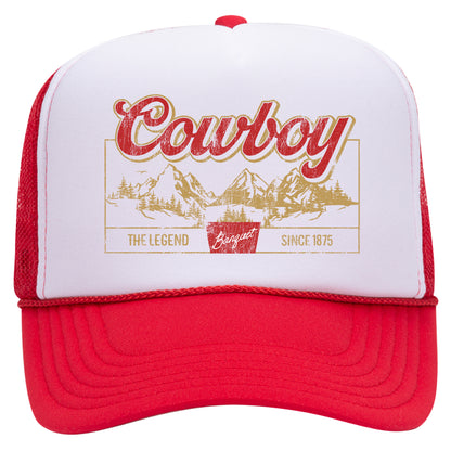 Cowboy The Legend Trucker Hat