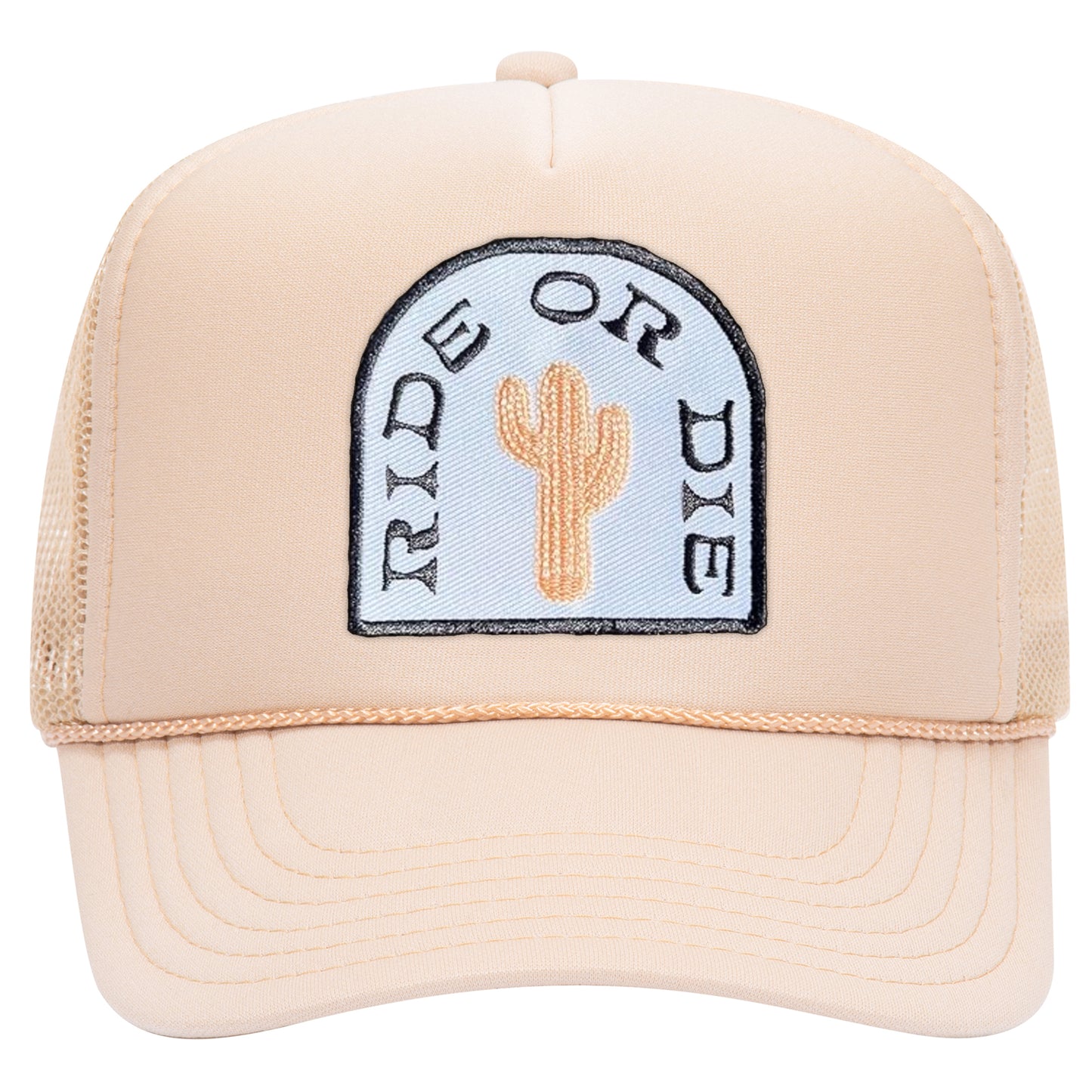 Ride Or Die Cowboy Patch Trucker Hat