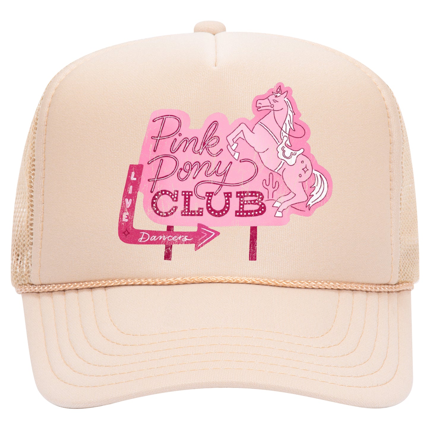 Pink Pony Club Sign Trucker Hat