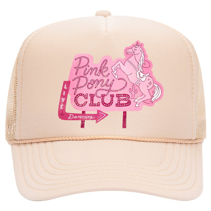 Pink Pony Club Sign Trucker Hat