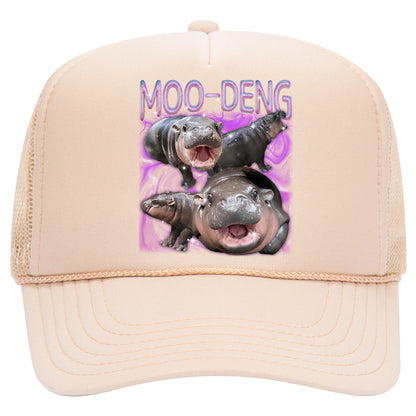 Moo Deng Hippo Trucker Hat