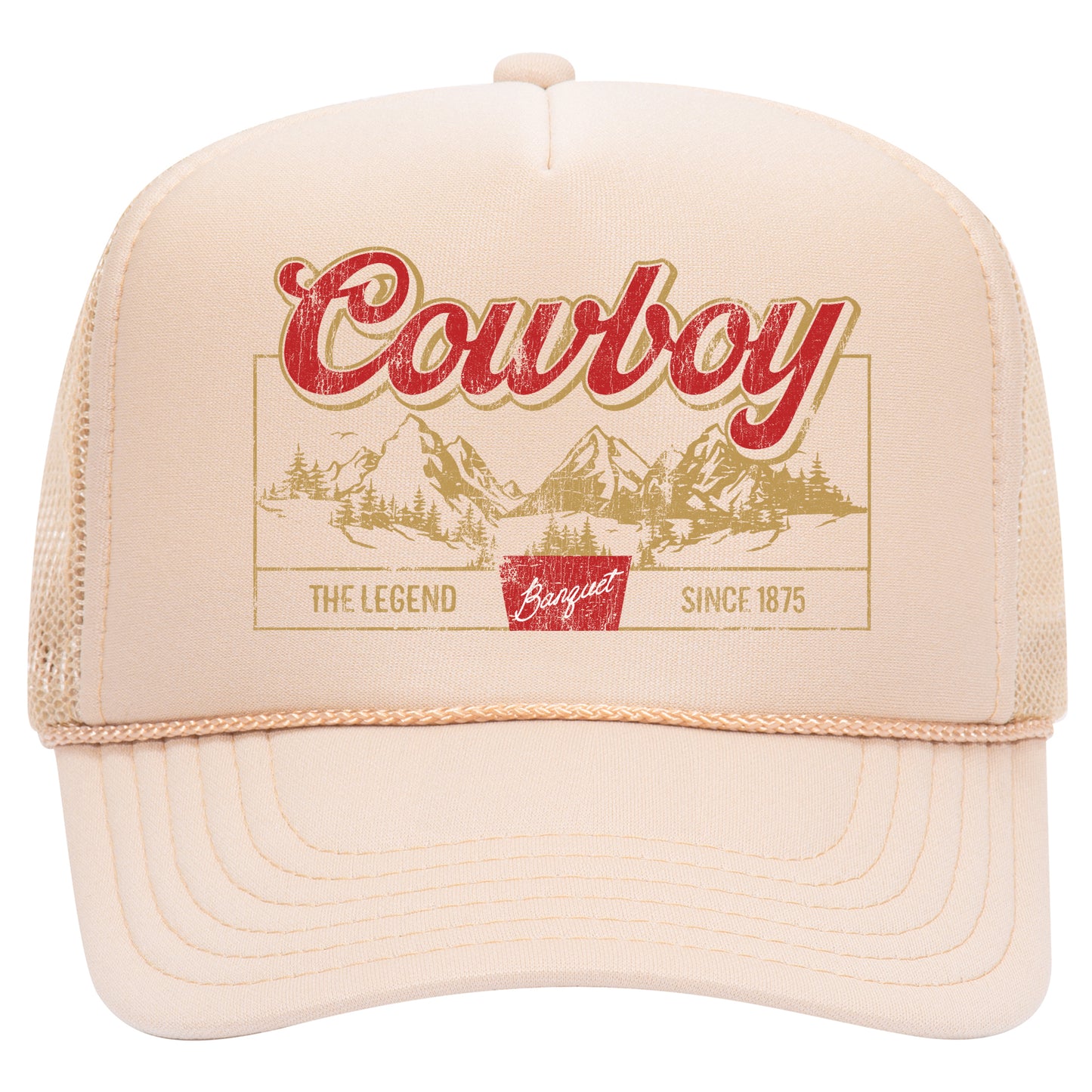 Cowboy The Legend Trucker Hat