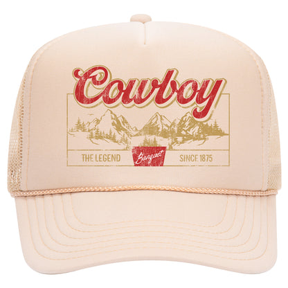 Cowboy The Legend Trucker Hat